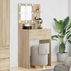 vidaXL Slaapkamer Kaptafels met lade Sonoma Eiken 80 x 39,6, Huis en Inrichting, Tafels | Kaptafels, Verzenden, Nieuw