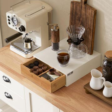 2dekans | SoBuy FRG179-WN Capsulehouder Voor Koffie - Bamboe, Ophalen of Verzenden, Zo goed als nieuw
