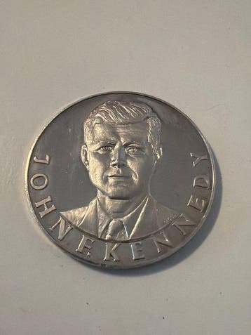 Noorwegen. 2 Kronen 1963 - John F. Kennedy - 24g (1000)