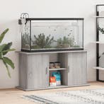 vidaXL Aquariumstandaard 121x41x58 cm bewerkt hout grijs, Verzenden, Nieuw