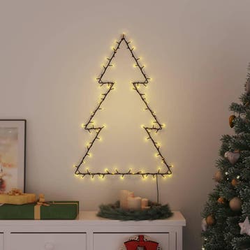 vidaXL Kerstverlichting kerstboom silhouet 115 LEDs warm wit, Verzenden, Nieuw