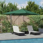 vidaXL Parasol Groen 352 x 251 x 265 cm Polyester en, Verzenden, Nieuw, 2 tot 3 meter