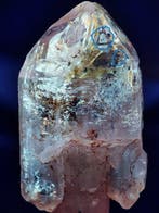 Verzamelitem - Zeer zeldzaam Enhydro-kwarts kristal met, Verzamelen, Mineralen en Fossielen