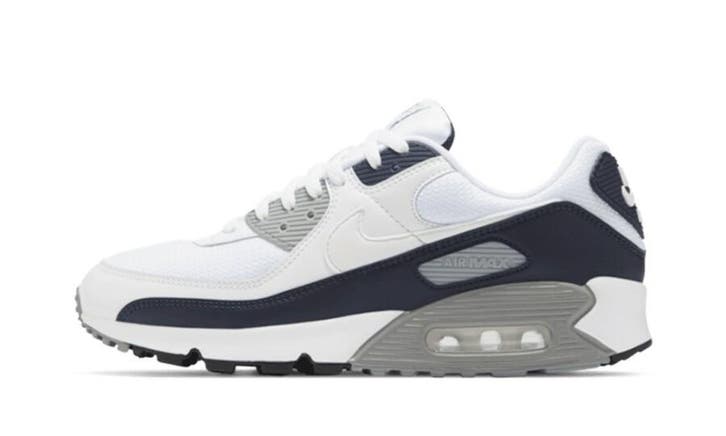 Nike Air Max 90 White Grey Obsidian, Kleding | Heren, Schoenen