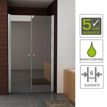 BWS Nisdeur met Pendeldeuren 100x200 cm 6mm NANO coating, Ophalen of Verzenden, Nieuw, Douche