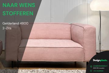 Gelderland 6400 2-Zits Bank – Stoffeer naar wens €1.999, Huis en Inrichting, Banken | Bankstellen, 150 tot 200 cm, 75 tot 100 cm