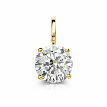 Zonder minimumprijs - Hanger - 14 karaat Geel goud - 1.01ct., Sieraden, Tassen en Uiterlijk, Antieke sieraden