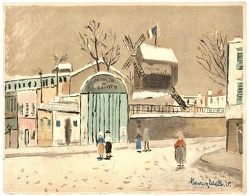 Maurice Utrillo (1883-1955) - Le Moulin de la Galette