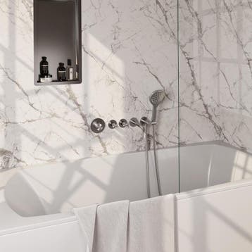 Brauer Brushed Carving Thermostatische Inbouw Badkraan, Doe-het-zelf en Verbouw, Sanitair, Ophalen of Verzenden, Nieuw