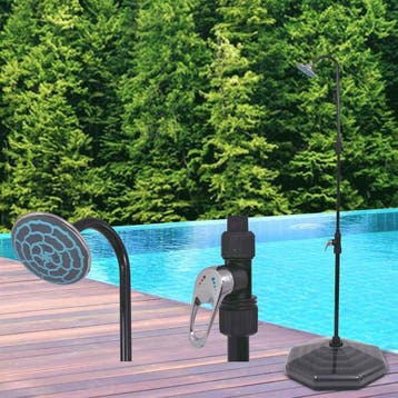 vidaXL Solar douche 20 L aluminium HDPE, Tuin en Terras, Verzenden, Nieuw
