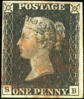Groot-Brittannië 1840 - Koningin Victoria, Eerste Uitgifte,, Gestempeld