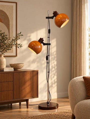 Szarvasi Factory - Space Age - Staande lamp - Chroom,