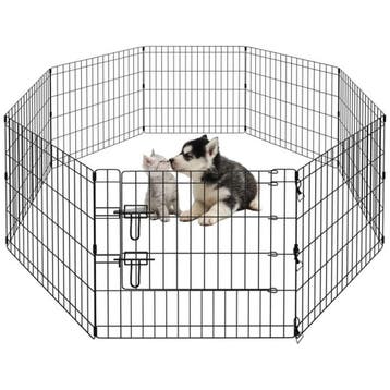 2dekans | Ceruzo Puppyren – Opvouwbaar – met Deur – 8, Ophalen of Verzenden, Zo goed als nieuw