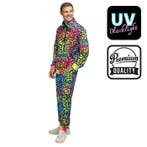 Trainingspak Leopard Art dude UV - S, Kleding | Dames, Carnavalskleding en Feestkleding, Verzenden, Nieuw