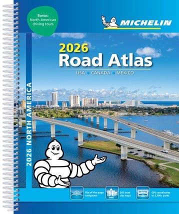 9782067267961 USA Canada Mexico - 2026 Road Atlas (A4-Spi..., Boeken, Verzenden, Nieuw, Michelin