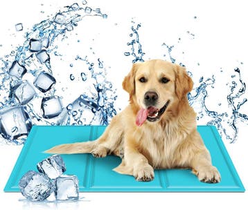 Koelmat Hond & Kat - 50x90 cm - Blauw - Nobleza, Verzenden, Zo goed als nieuw