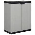 vidaXL Tuinkast met 1 schap 68x40x85 cm grijs en zwart, Huis en Inrichting, Verzenden, Nieuw