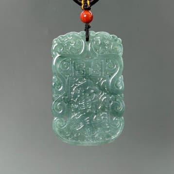 Gecertificeerde jadeiet (A-jade) Natuurlijke jade amulet