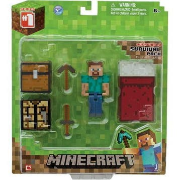 Mojang Minecraft Core Player Survival Pack Action Figure (Ni, Verzenden, Nieuw