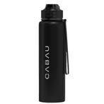 Cabau Lifestyle Bloom Bottle Stainless Steel - 1 Liter Black, Sieraden, Tassen en Uiterlijk, Ophalen of Verzenden, Nieuw, Overige typen