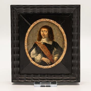 Onbekende kunstenaar - Miniatuur portretje, 17e-eeuw,