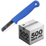 Solingen Bandstaal Mes – HACCP – Blauw – RVS Lemmet 40, Nieuw, Ophalen of Verzenden, Rvs of Chroom, Vaatwasserbestendig