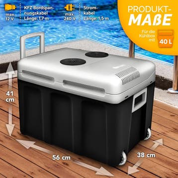 Koelbox Elektrisch – 12V en 230 volt - Coolbox - Frigobox -, Caravans en Kamperen, Verzenden, Zo goed als nieuw