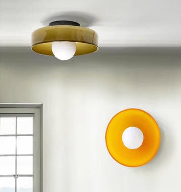 Nordic Design Glazen Plafondlamp - Nieuw - Moderne lamp glas, Huis en Inrichting, Verzenden, Nieuw, Glas