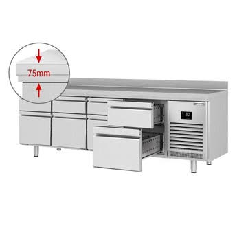 GGM Gastro | Koelwerkbank PREMIUM PLUS - 2452x600mm - 6 |, Verzenden, Nieuw in verpakking, RVS Meubilair