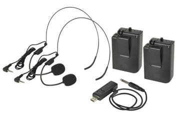 QTX U-Head Dubbele Draadloze USB Headset UHF 863.2 - 864.8, Muziek en Instrumenten, Verzenden, Nieuw, Overige typen