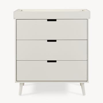 Luiercommode Sallinrar met verschoonblad 92x84x50 cm beige [, Verzenden, Nieuw