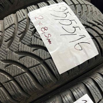 4 x Michelin Alpin 195-55-16 Winterbanden 8,5mm, Gebruikt, 16 inch, Band(en), Personenwagen