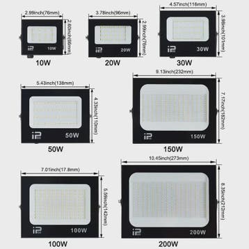 Krachtige LED Floodlight 100W-200W - Waterdicht IP66 Buitenv, Verzenden, Nieuw
