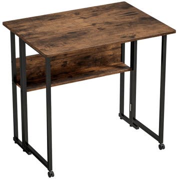 Opklapbare Bureau Met Opbergvak, 80 Cm Klaptafel Voor Kleine, Verzenden, Nieuw