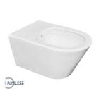 Luxe rimless wandcloset 53 cm met bidet-functie wit, Verzenden, Nieuw