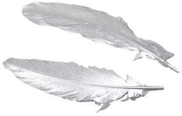 Ganzenveren Zilver 16-18 cm pak ca. 12 stuks, Ophalen of Verzenden, Nieuw