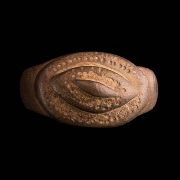 Viking periode Brons “Odin’s Eye” Zeldzame Ring & Noorse