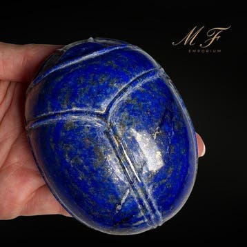 Egyptisch talisman XXL- Scarabee in lapis lazuli Gravure -