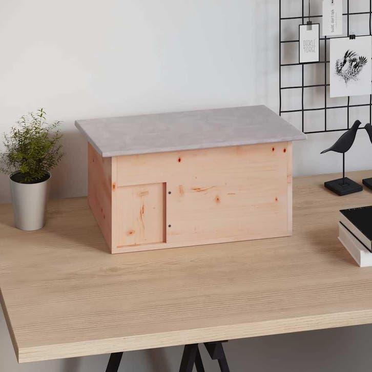 vidaXL Egelhuis 45x33x22 cm hout, Dieren en Toebehoren, Knaagdieren en Konijnen | Hokken en Kooien, Nieuw, Verzenden