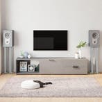 vidaXL Luidsprekerstandaards 2 st 4 pijlers gehard glas, Muziek en Instrumenten, Standaards, Verzenden, Nieuw