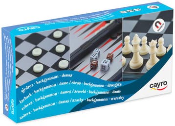 Magnetisch Schaak, Dammen en Backgammon | Cayro -, Verzenden, Nieuw