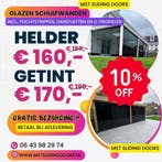 GLAZEN SCHUIFWANDEN - LAAGSTE PRIJS GARANTIE !! 160€, Verzenden, Nieuw