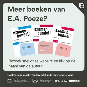 Examenbundel vwo Maatschappijwetenschappen 2018/2019, Boeken, Verzenden, Zo goed als nieuw, E.A. Poeze
