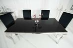 Elegante design eettafel MODERN BAROK 180cm zwart, Ophalen of Verzenden, Nieuw