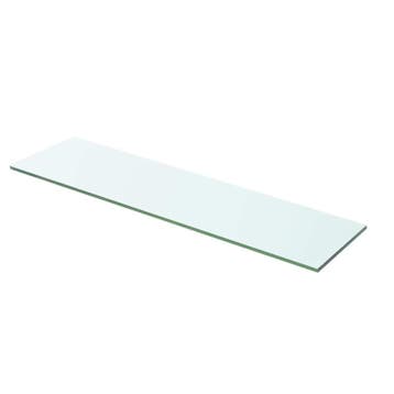 vidaXL Wandschap transparant 60x12 cm glas, Verzenden, Nieuw