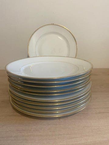 Limoges - Dessertservies (11) - Porselein - dessertbord uit