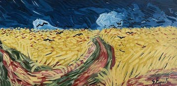 E.Stefano (XX) - Homage to Van Gogh, Antiek en Kunst