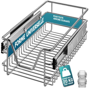 Telescopische Keukenlade 30cm Kastbreedte 2 Stuks, Verzenden, Nieuw