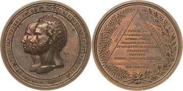 Brons medaille 1850 Nederland-koenigreich Wilhelm Iii 184..., Verzenden