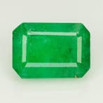1 pcs Groen Smaragd - 5.26 ct - Bellerophon Gemlab -, Nieuw